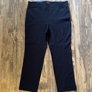 Hilary Radley Navy Slim Leg Pants Size Large